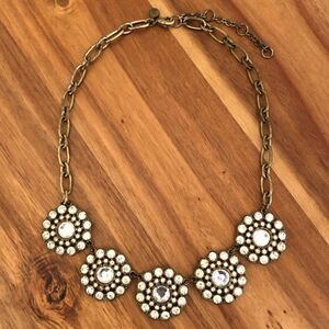 J.Crew | Rhinestone Statement Pendant Necklace | 18” Adjustable